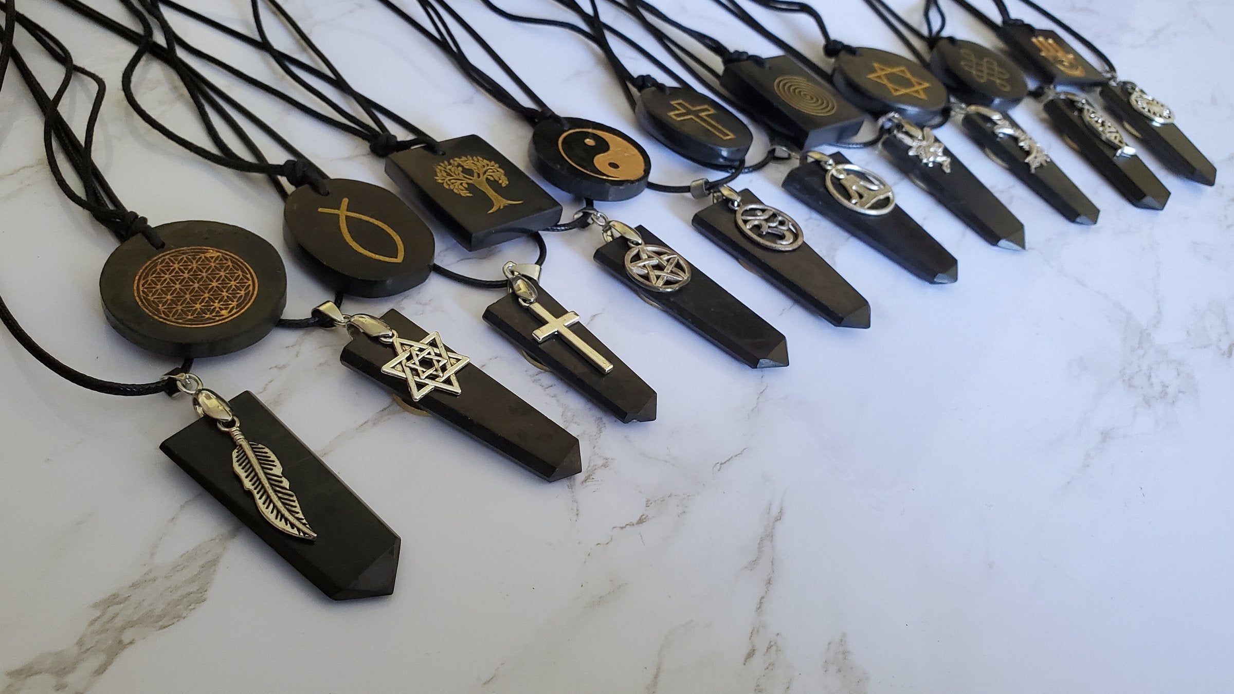 Shungite & Chakra Necklaces: Pain Relief & EMF Protection