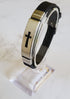 Frequency Jewelry Natural Pain Relief and EMF Protection Bracelet Cross Neoprene Band Color Black