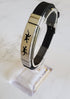 Frequency Jewelry Natural Pain Relief and EMF Protection Bracelet Gecko Neoprene Band Color Black