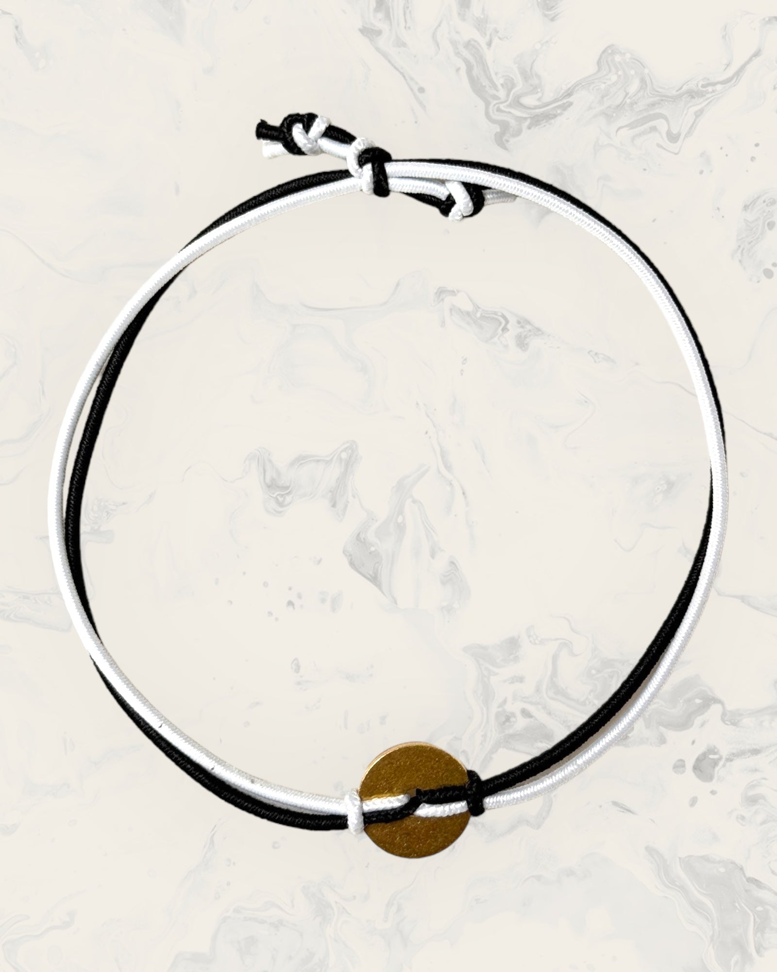 Frequency Jewelry Natural Pain Relief and Protection from 5G and EMFs Anklet Beach Band Black and White with No Beads