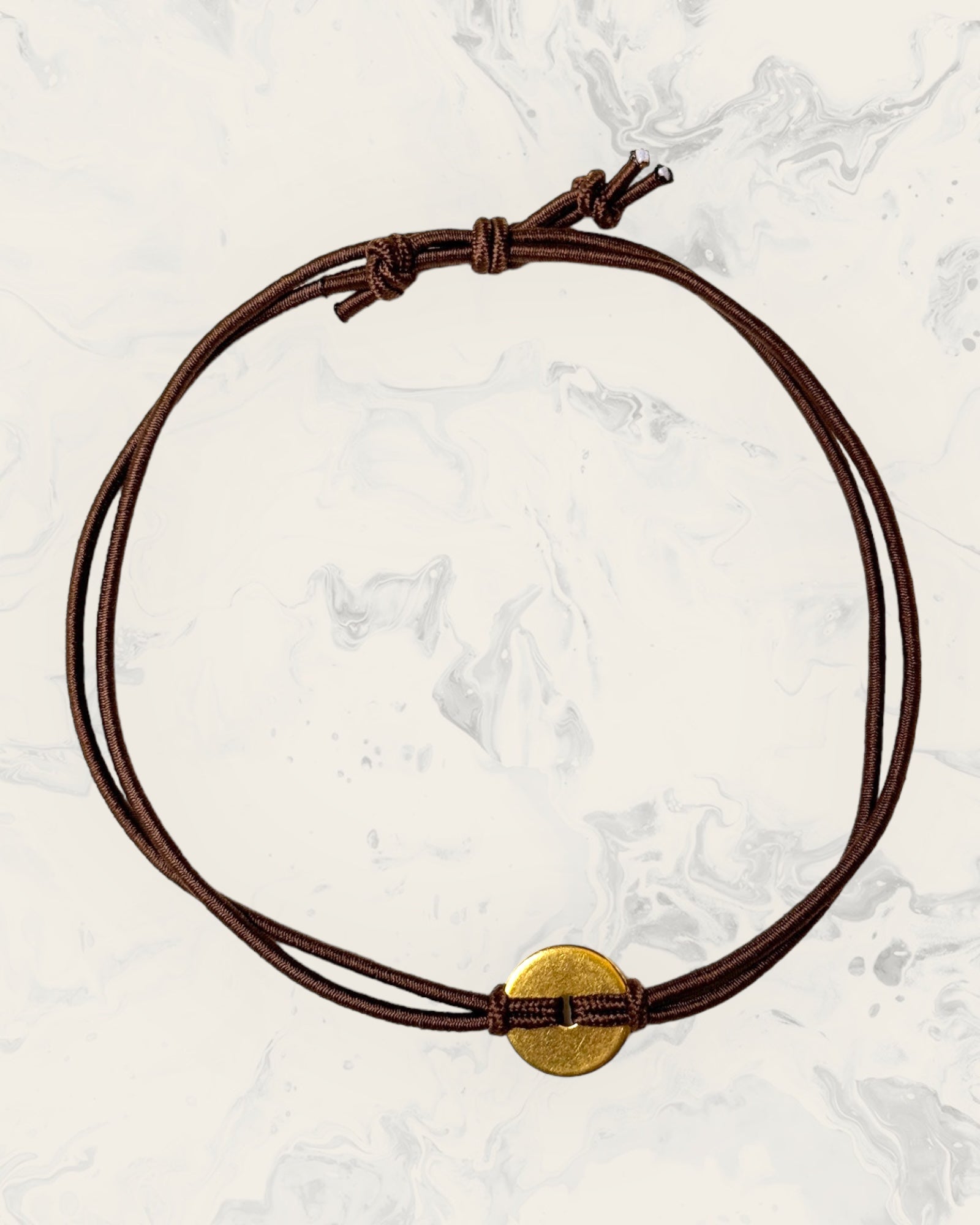 Frequency Jewelry Natural Pain Relief and Protection from 5G and EMFs Anklet Beach Band Brown with No Beads