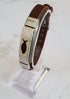 Frequency Jewelry Natural Pain Relief and EMF Protection Bracelet Christian Fish Neoprene Band Color Brown