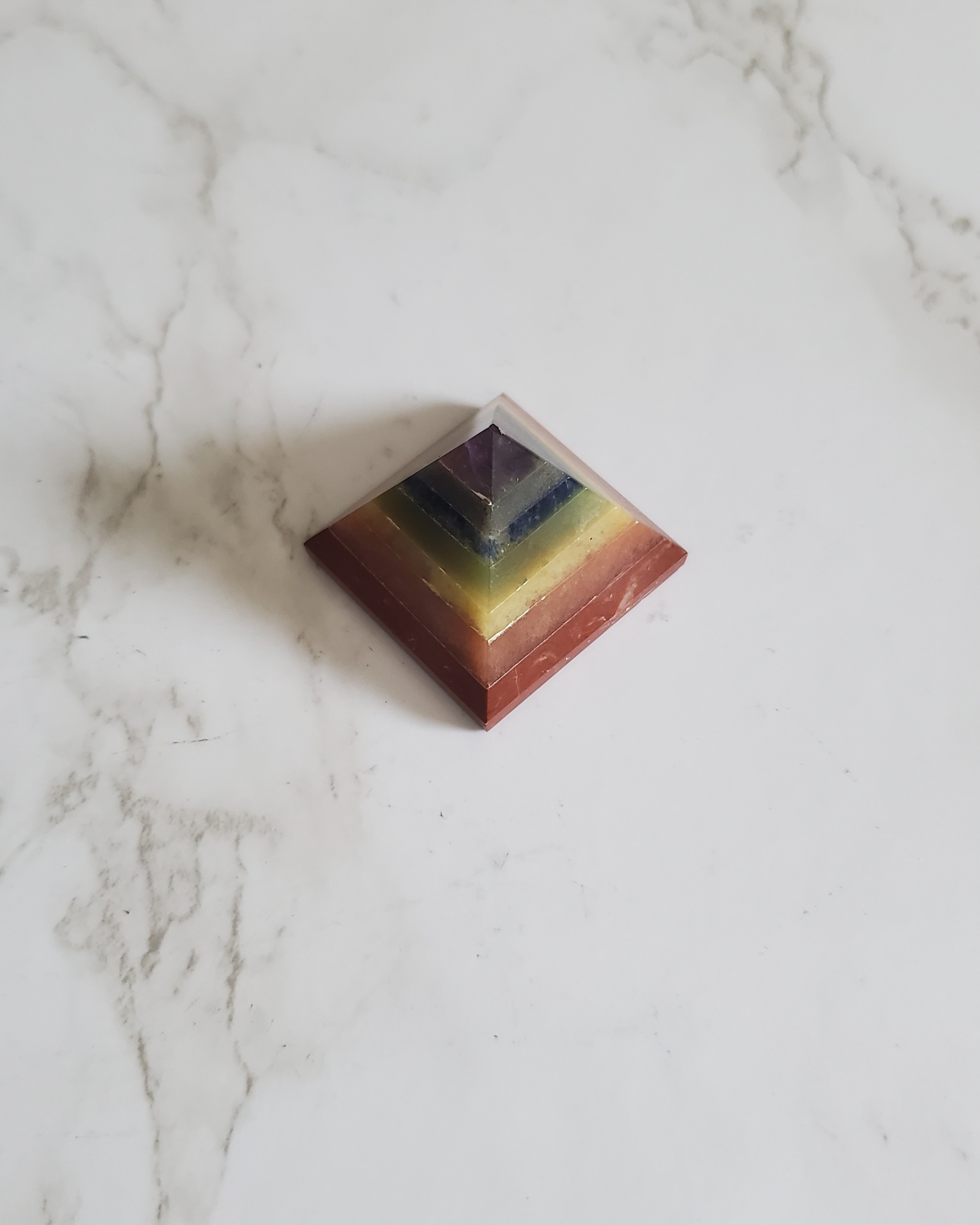 Natural Pain Relief, Meditation, Protection from 5G and EMFs Small Chakra Pyramid