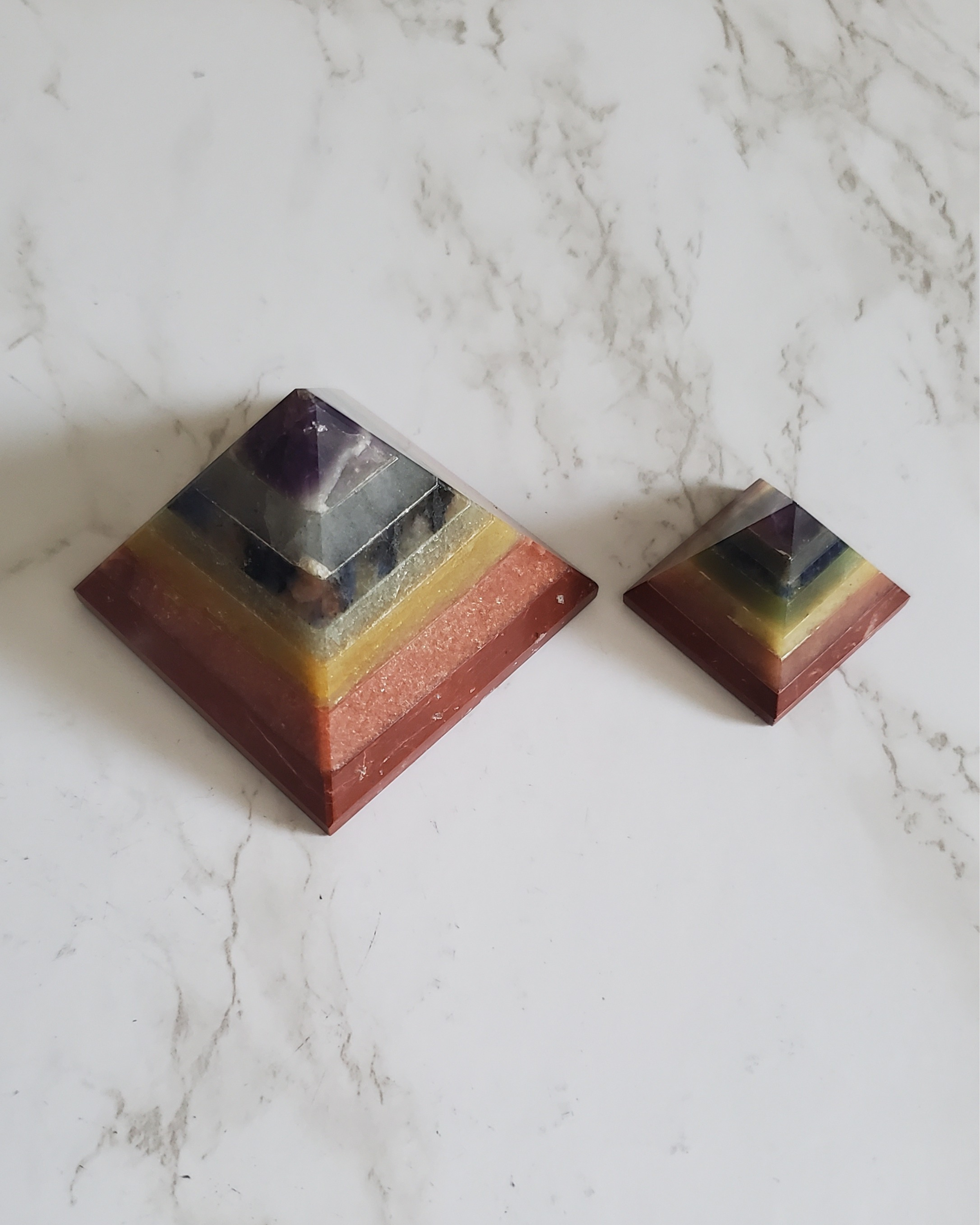 Natural Pain Relief, Meditation, Protection from 5G and EMFs Chakra Pyramids 2 Sizes