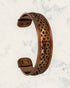 Frequency Jewelry Natural Pain Relief and EMF Protection Copper Anti-inflammatory Bangle Cutout Pattern 2 Design 4