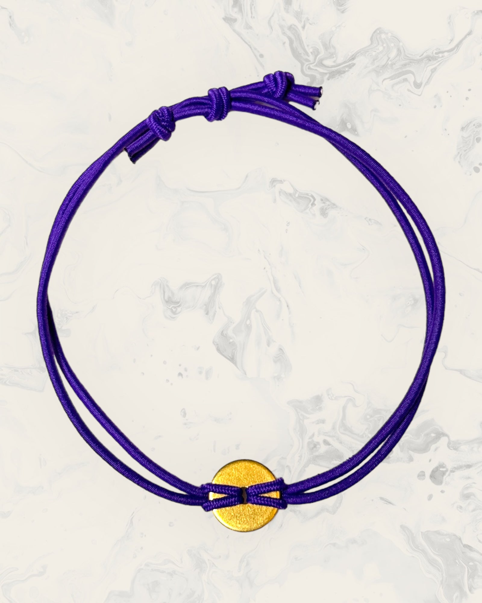 Frequency Jewelry Natural Pain Relief and Protection from 5G and EMFs Anklet Beach Band Purple with No Beads