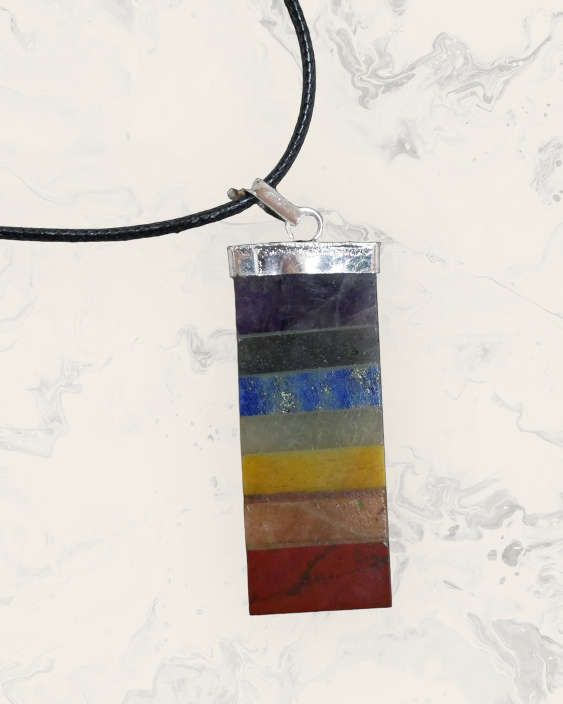 Chakra and Geode Necklace