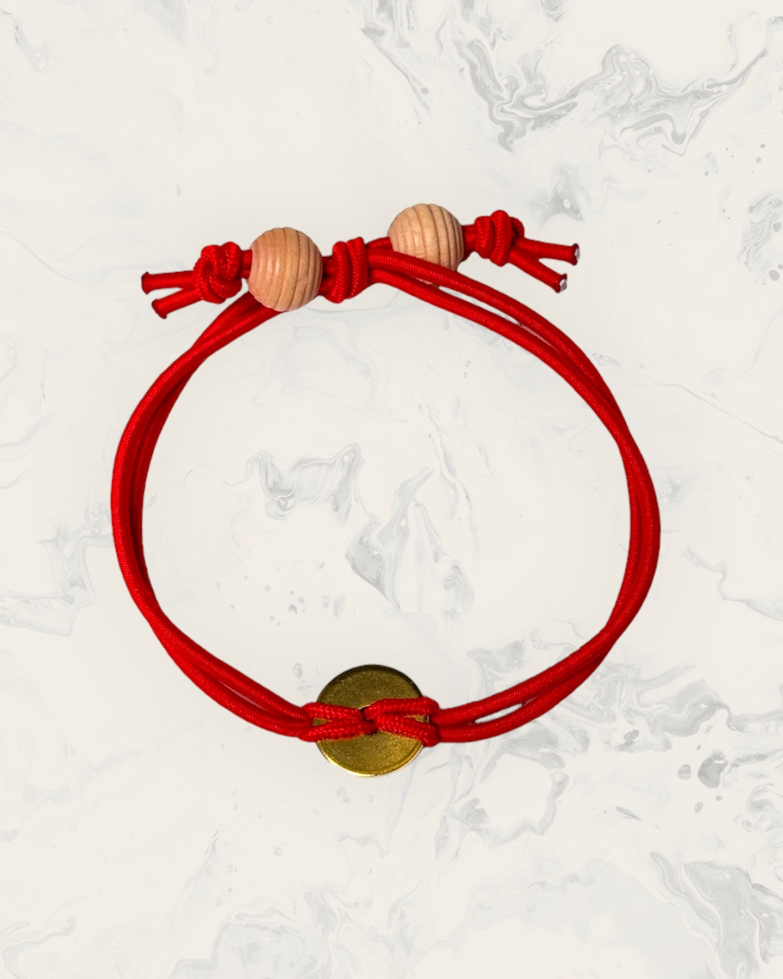 Frequency Jewelry Natural Pain Relief and Protection from 5G and EMFs Bracelet Beach Band Red with Beads