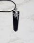 Frequency Jewelry Natural Pain Relief and Protection from 5G and EMFs Shungite Pendant Necklace with Fairy Charm