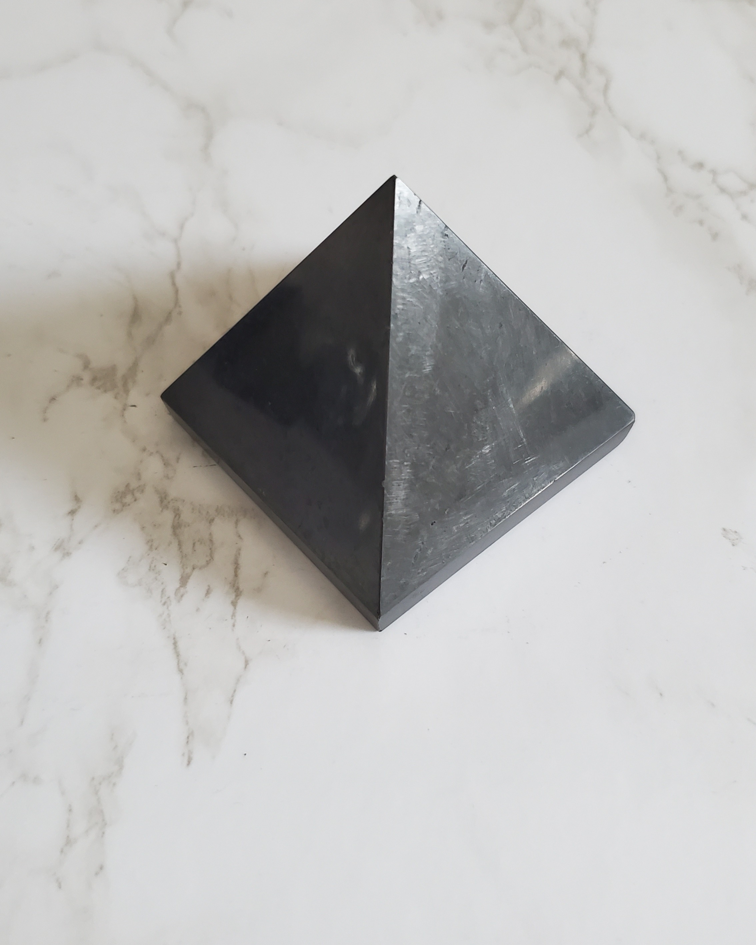 Natural Pain Relief and Protection from 5G and EMFs Shungite Pyramid 45mm