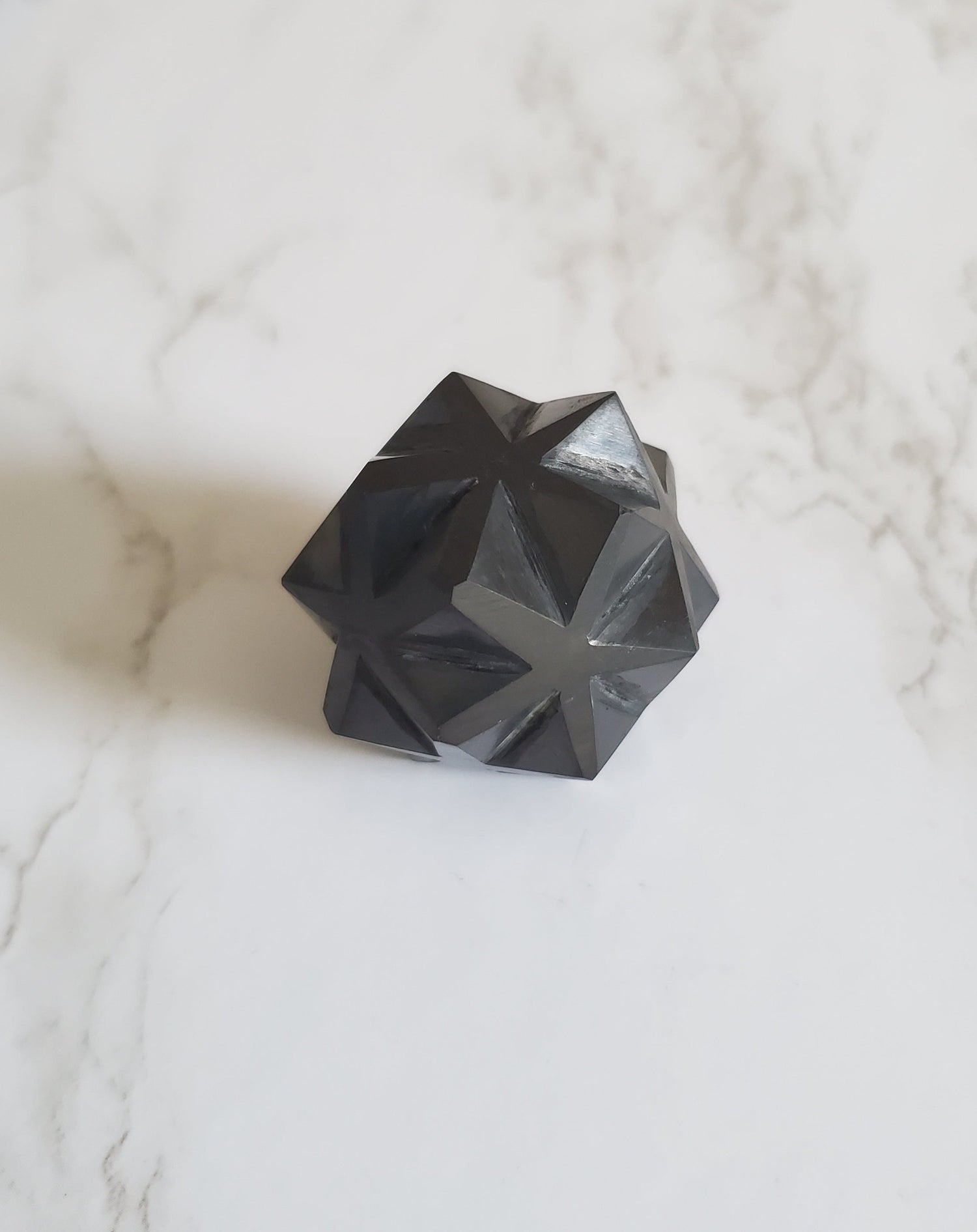 Pain Relief and Protection from 5G and EMFs Shungite Merkabah Stone