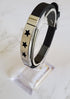 Frequency Jewelry Natural Pain Relief and EMF Protection Bracelet Stars Neoprene Band Color Black