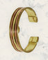 Frequency Jewelry Natural Pain Relief and EMF Protection Copper Anti-inflammatory Petite Bangle Two Tone Wire Design 23