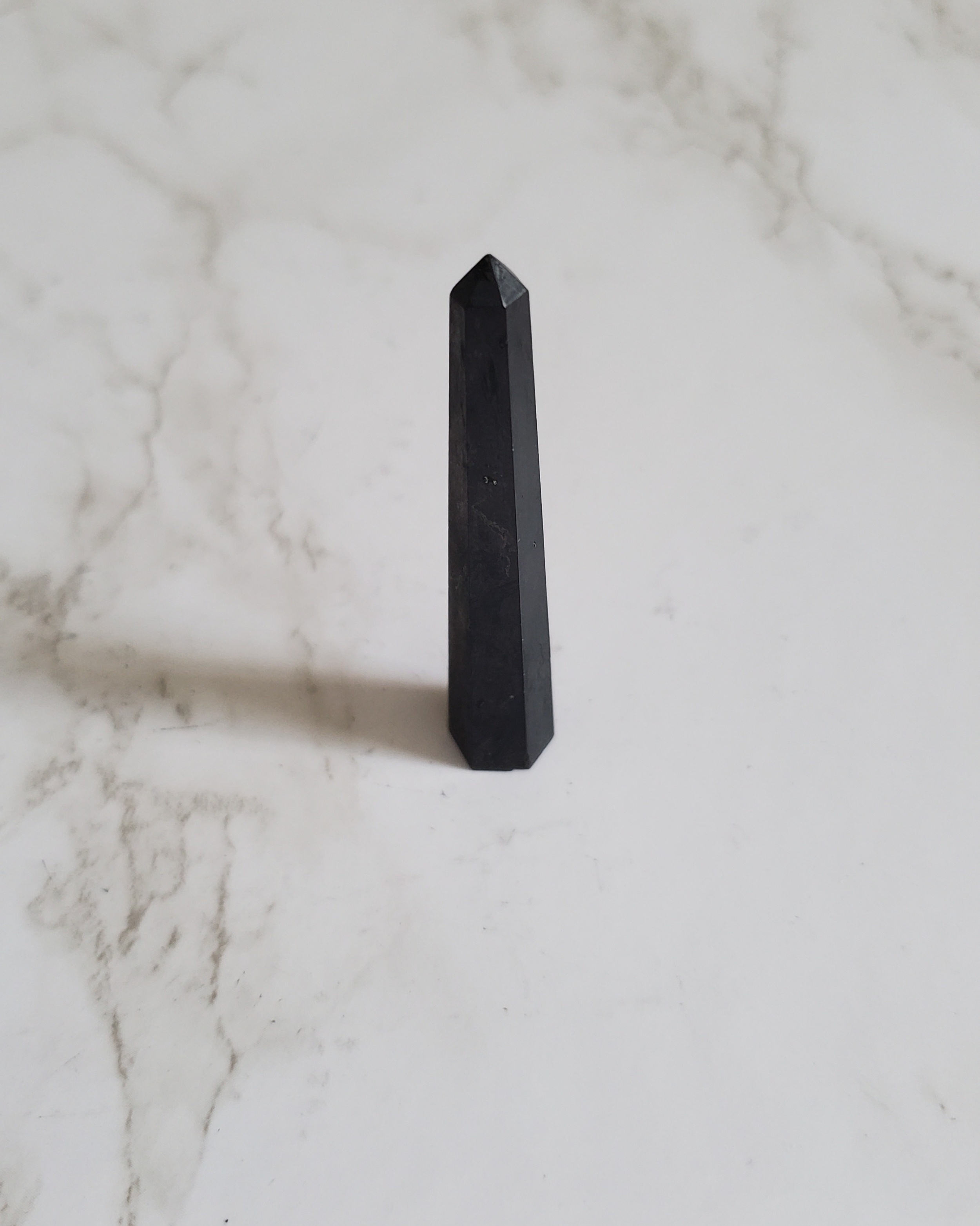 Natural Pain Relief and Protection from 5G and EMFs Shungite Obelisk 1.5 inches tall