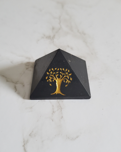 Natural Pain Relief and Protection from 5G and EMFs Shungite Engraved Tree of Life Design